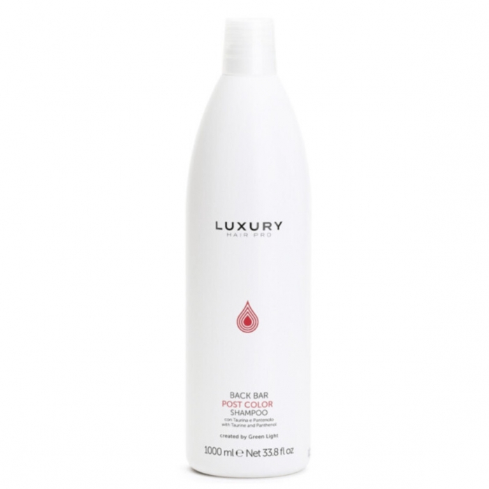 Šampon po barvení s taurinem a panthenolem Green Light Luxury Back Bar Post Color 1000 ml Šampon po barvení s taurinem a panthenolem Green Light Luxury Back Bar Post Color 1000 ml