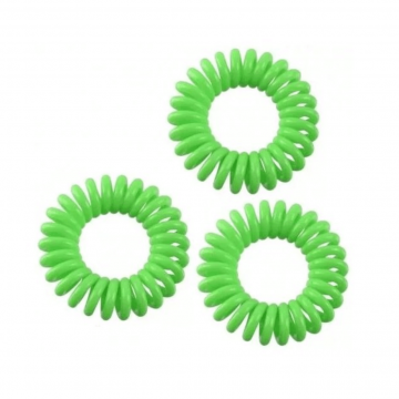 Kiepe spirálové gumičky do vlasů Twirly 161 3ks - zelené